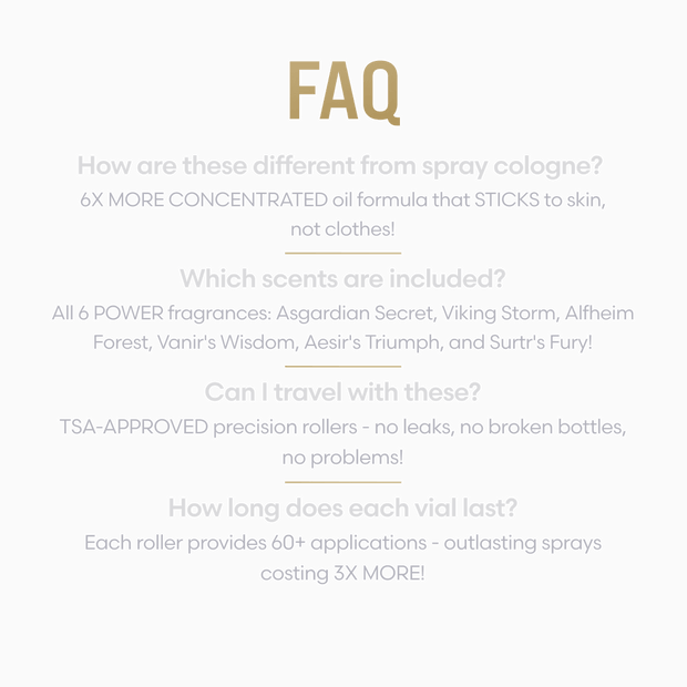 Cologne Oil Sample Kit