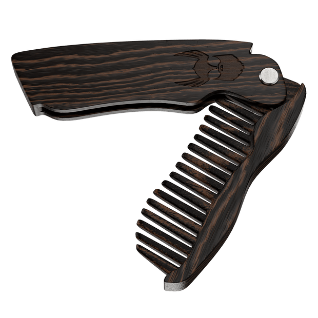 Model Viking Beard Comb + Holster