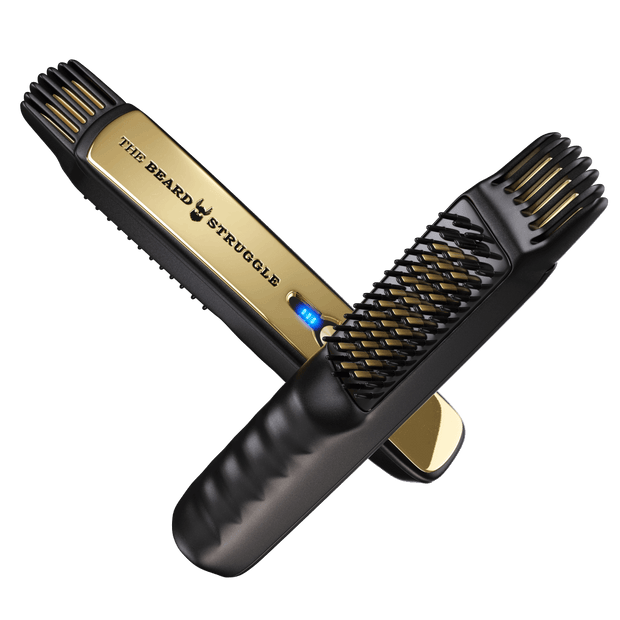 3-in-1 Heated Beard Brush + Straightener